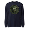 USMC Bulldog Jungle Boonie Hat Long Sleeve T-Shirt - NAVY