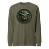 USMC Bulldog Jungle Boonie Hat Long Sleeve T-Shirt - OD GREEN