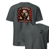 US Marines Bulldog Charge T-Shirt - CHARCOAL HEATHER