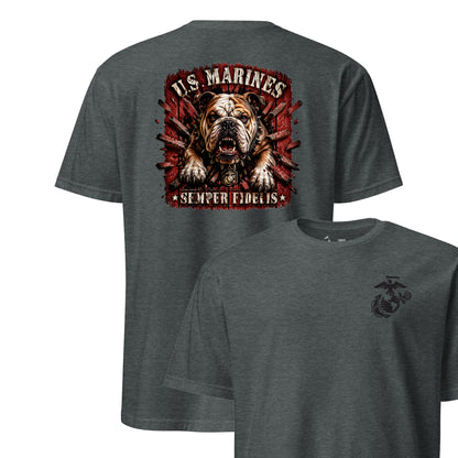 US Marines Bulldog Charge T-Shirt