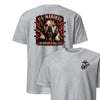 US Marines Bulldog Charge T-Shirt - HEATHER GRAY