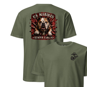 US Marines Bulldog Charge T-Shirt