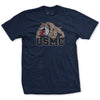 Bulldog USMC T-Shirt - NAVY