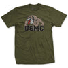 Bulldog USMC T-Shirt - OD GREEN