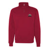 USMC Bulldog Quarter Zip Sweatshirt - RED