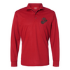 EGA Longsleeve Performance Polo - BLACK - RED