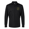 Brotherhood Shield EGA Longsleeve Performance Polo - BLACK