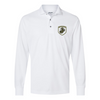 Brotherhood Shield EGA Longsleeve Performance Polo - WHITE