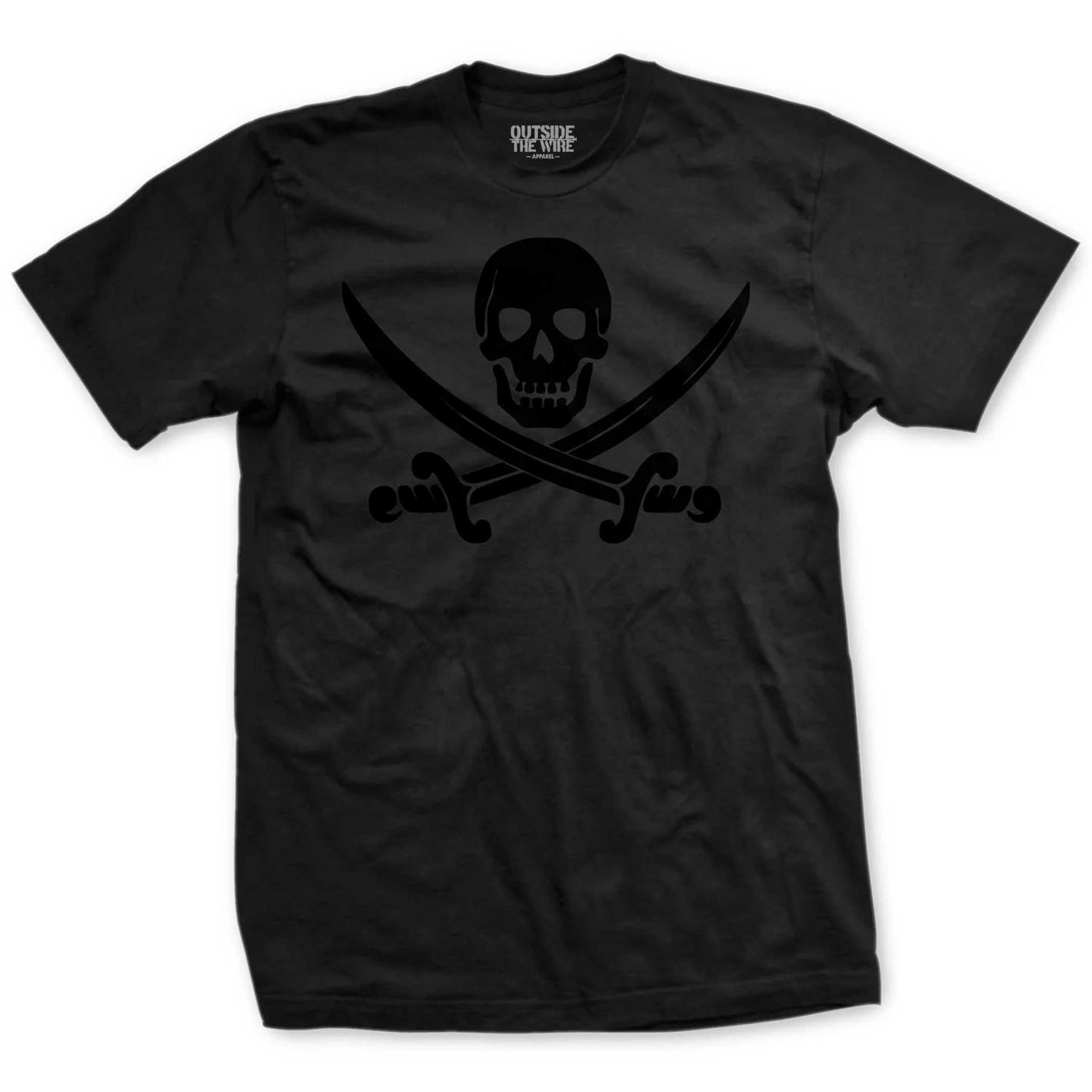 Pirate Calico "Jack" John Rackham Blackout Flag T-Shirt