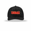 USMC 3D Embroidered Patch Camo Structured Trucker - BLACK CAMO/BLACK