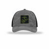 OD Green & Black EGA PVC Patch Camo Structured Trucker - GREY CAMO/BLACK