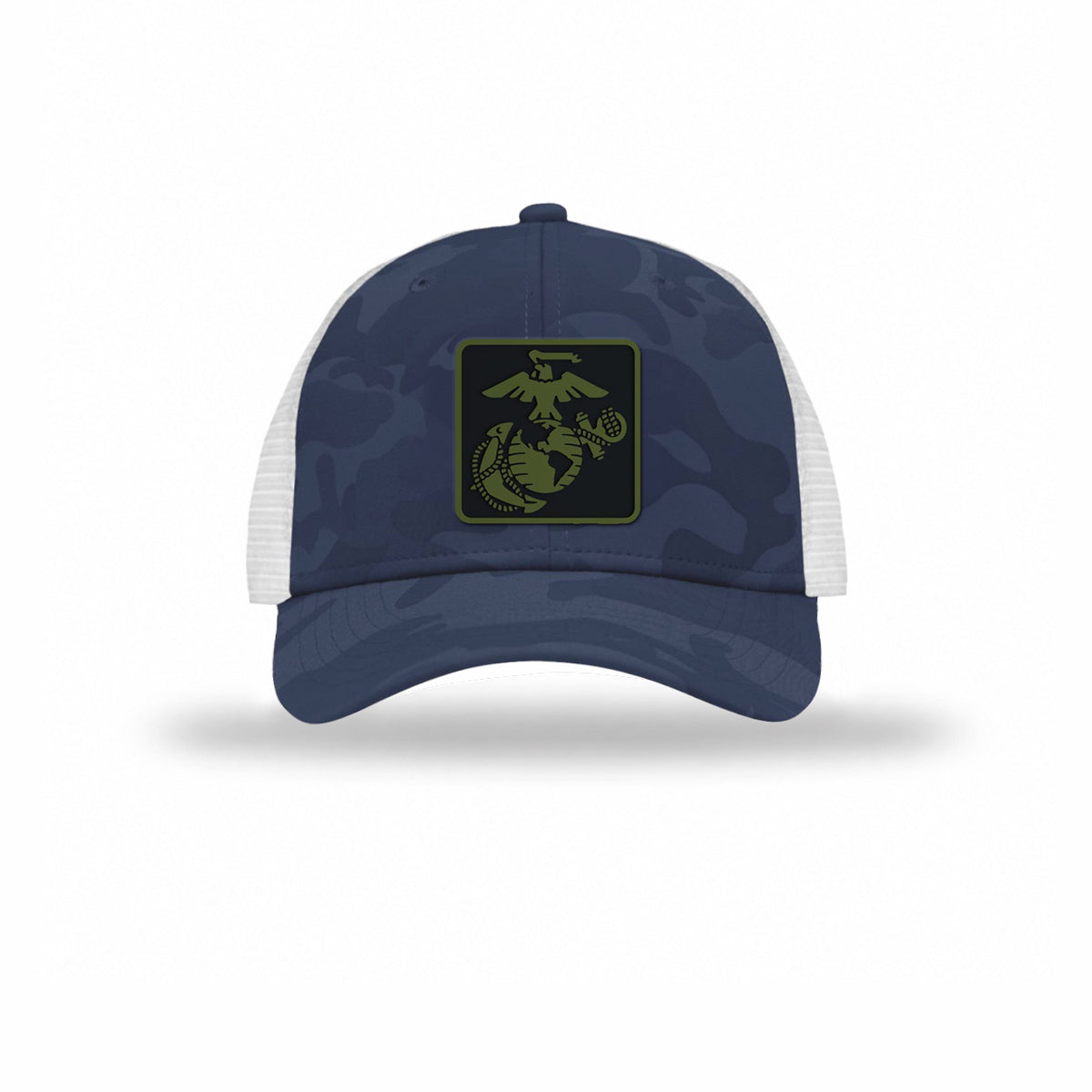 OD Green & Black EGA — NAVY CAMO/WHITE