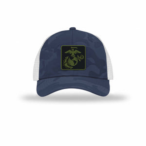 OD Green & Black EGA — NAVY CAMO/WHITE