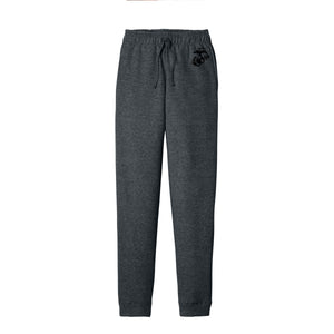 Eagle Globe & Anchor Fleece Jogger - Charcoal