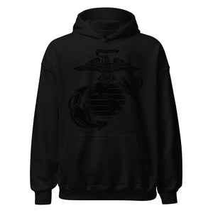 Eagle Globe & Anchor Classic Blackout Hoodie