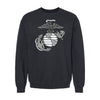 Classic Eagle Globe & Anchor Crewneck Sweatshirt - Black