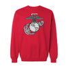 Classic Eagle Globe & Anchor Crewneck Sweatshirt - Red
