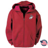 Leatherneck For Life Classic EGA Full Zip Sweatshirt - Red - RED