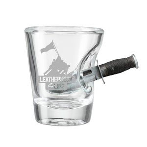 Combat Knife Leatherneck for Life Shot Glass