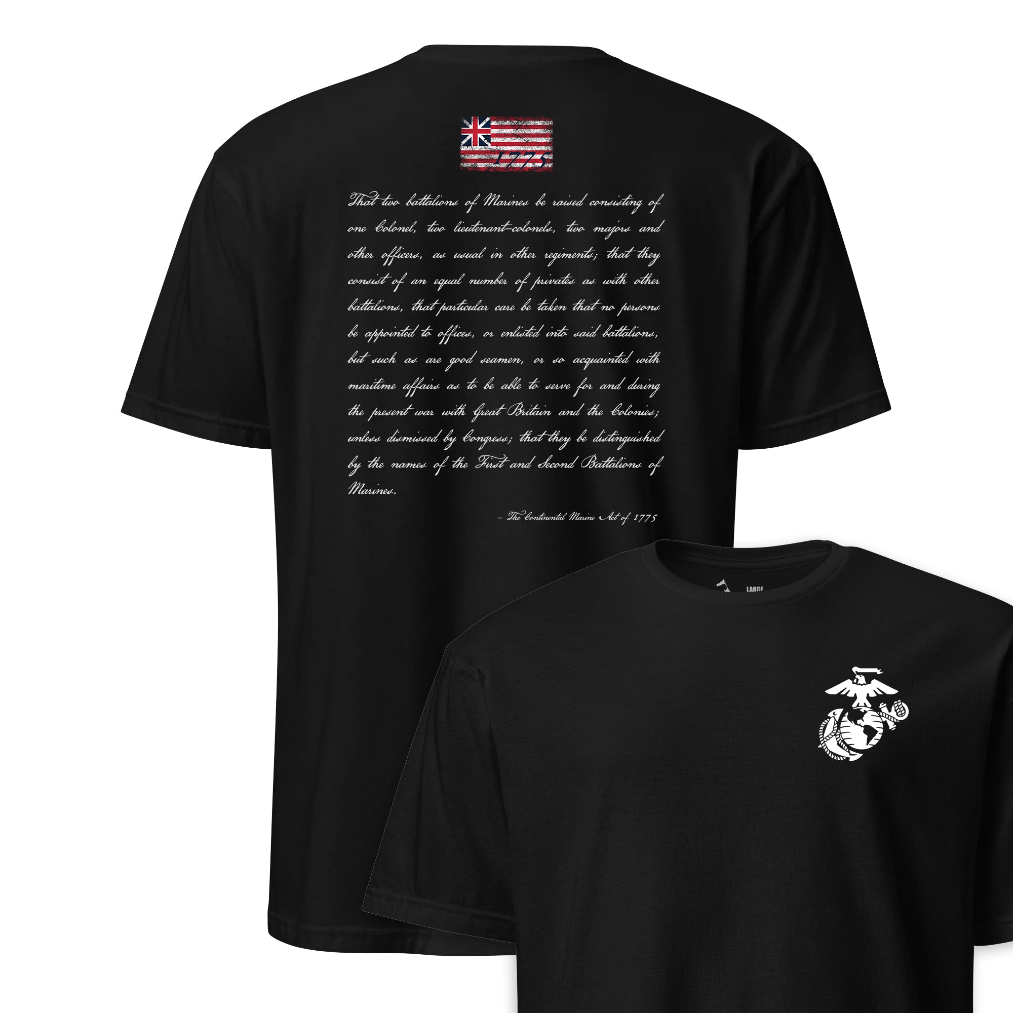Continental Marine Act of 1775 T-Shirt