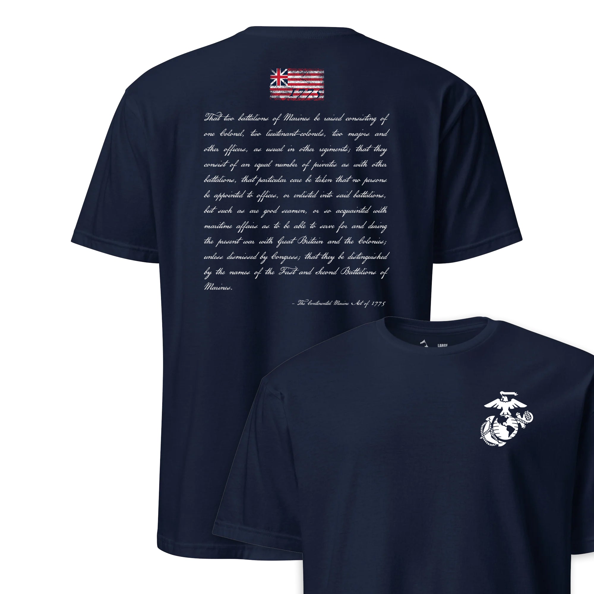 Continental Marine Act of 1775 T-Shirt