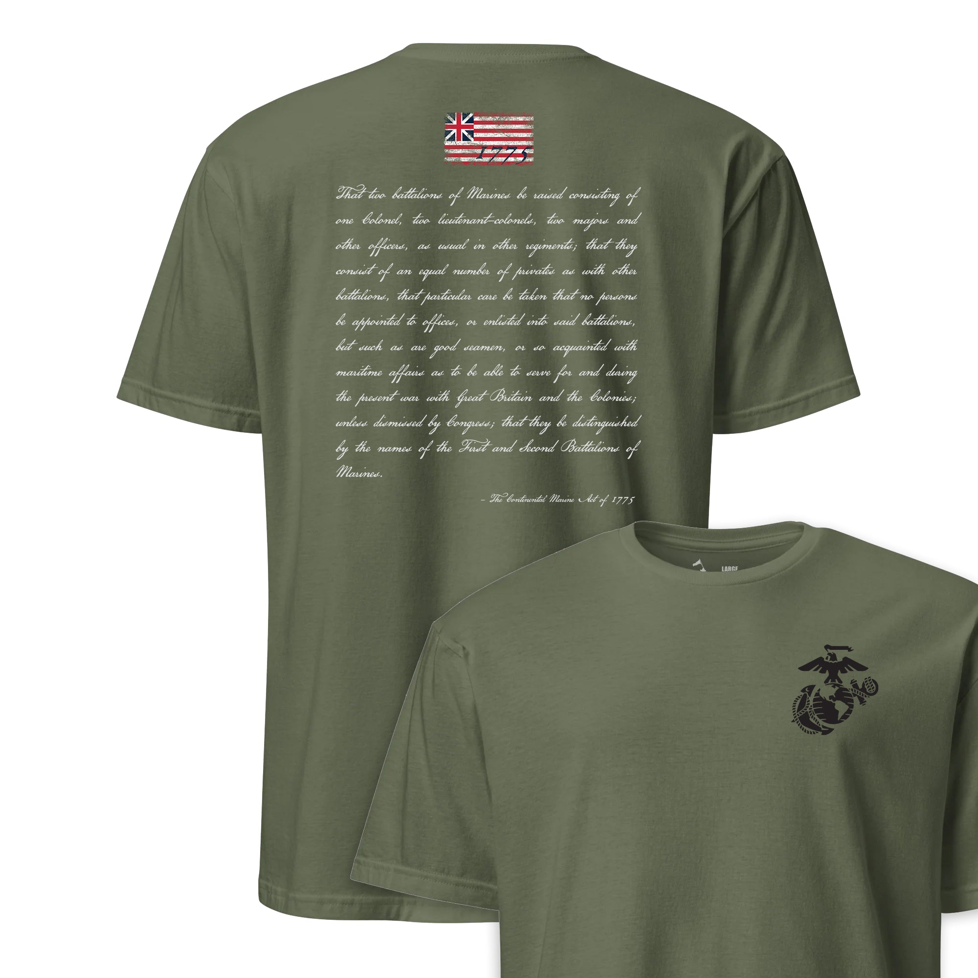 Continental Marine Act of 1775 T-Shirt