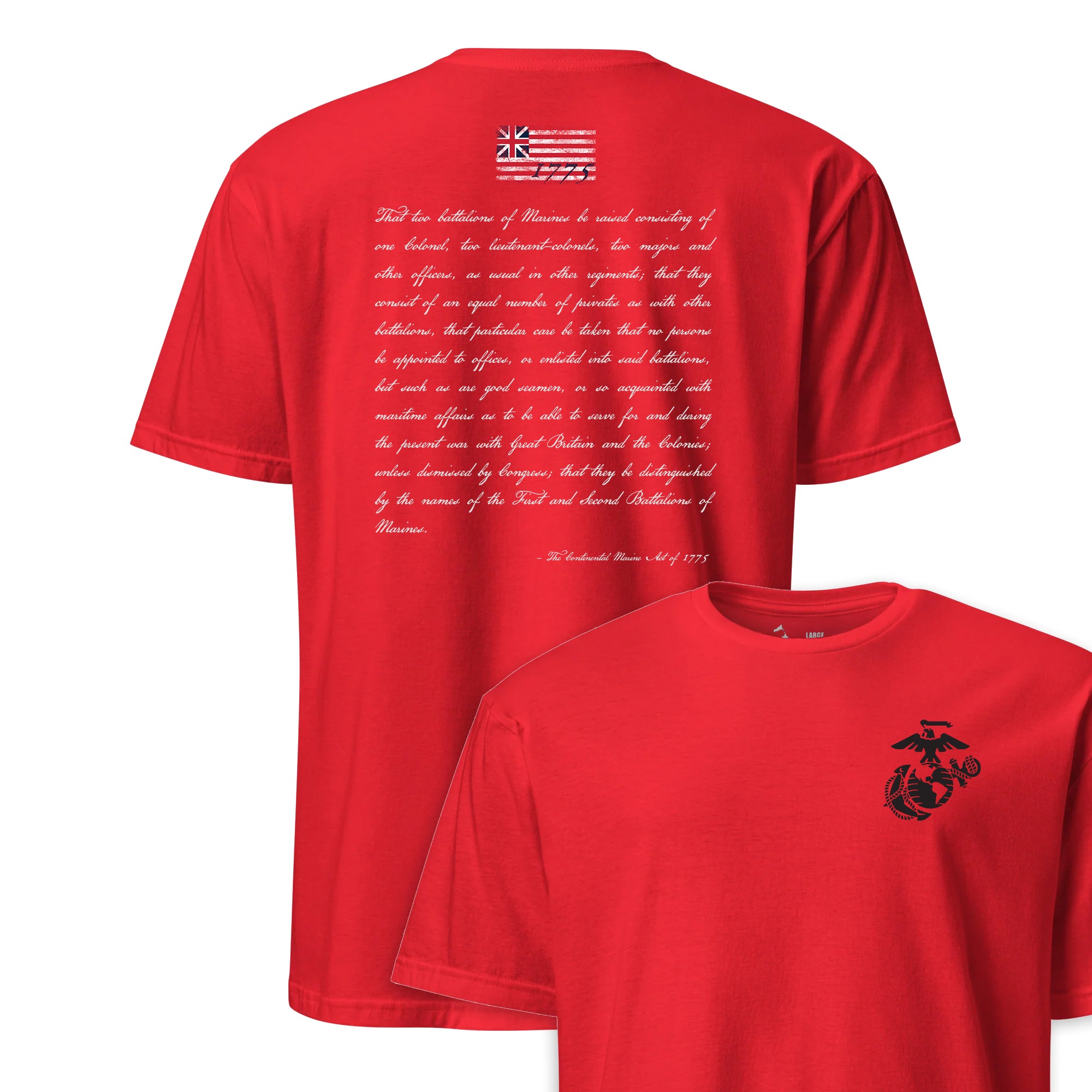Continental Marine Act of 1775 T-Shirt