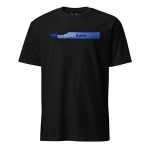 Crayon Eater Blue Crayon T-Shirt in Black - Marine Corps humor tee