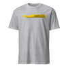 Crayon Eater - Yellow Crayon T-Shirt - HEATHER GREY