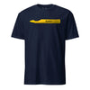 Crayon Eater - Yellow Crayon T-Shirt - NAVY