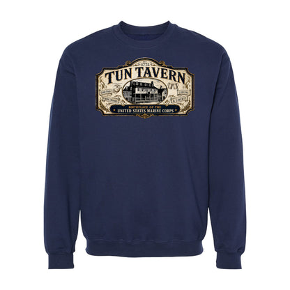 251st USMC Birthday Tun Tavern Vintage Sign Crewneck Sweatshirt