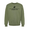 My Other Birthday is November 10th Crewneck Sweatshirt - OD GREEN