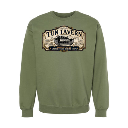 251st USMC Birthday Tun Tavern Vintage Sign Crewneck Sweatshirt