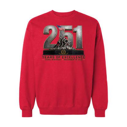 251 Years of Excellence USMC Birthday Crewneck Sweatshirt