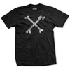 Pirate Crossbones Flag T-Shirt - BLACK