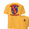 Combat Logistics Battalion 11 Front & Back T-Shirt - Gold