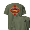 Combat Logistics Battalion 23 Front & Back T-Shirt - OD Green