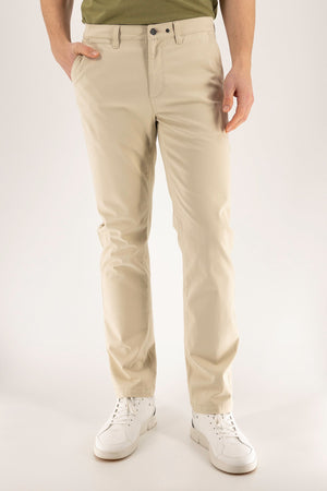 Chino Pant in Brown Rice - front view