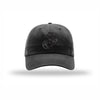 Eagle Globe & Anchor Carbon Fiber Patch Dad Hat - BLACK