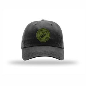 USMC Seal OD Green Patch Dad Hat - Leatherneck For Life