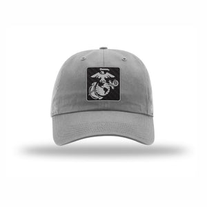 EGA Square Carbon Fiber Patch Dad Hat - Leatherneck For Life