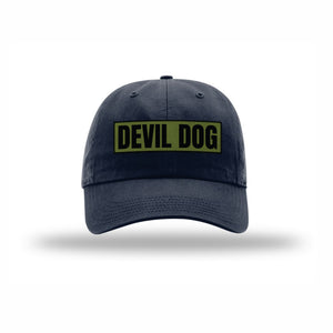Devil Dog OD Green Patch Dad Hat - Leatherneck For Life