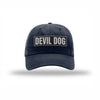 Devil Dog Carbon Fiber Patch Dad Hat - NAVY
