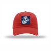 Navy & Silver EGA PVC Patch Dad Hat - RED