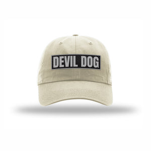 Devil Dog Carbon Fiber Patch Dad Hat - Leatherneck For Life