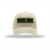 Devil Dog OD Green Patch Dad Hat - STONE