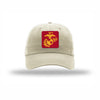 Scarlet & Gold EGA PVC Patch Dad Hat - STONE