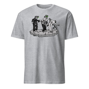 Dancing Clown to Ghost PSYOPS T-Shirt in Grey - Marine Corps veteran tee