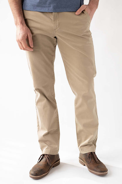 Chino Pant in Rugged Tan - front view