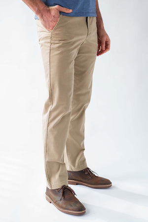 Chino Pant in Rugged Tan - front side view